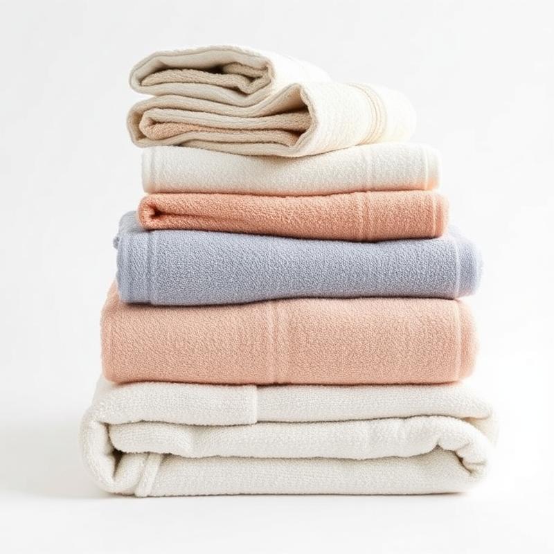 Cotton Bath Towel Set, 6 pc