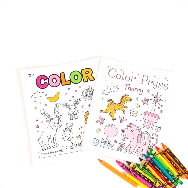 Coloring Book Set with Crayons