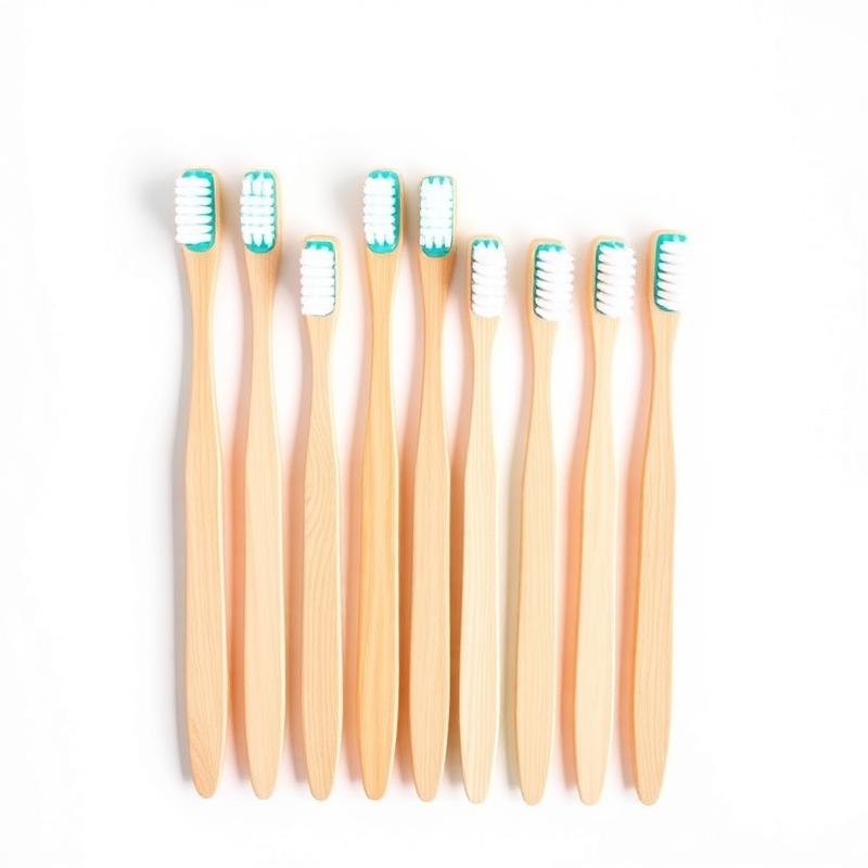 Bamboo Toothbrush, Pack of 8